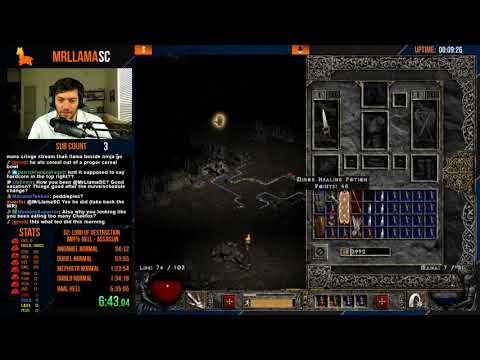 Diablo 2 - Hell HARDCORE Assassin - Running for the HC WR!