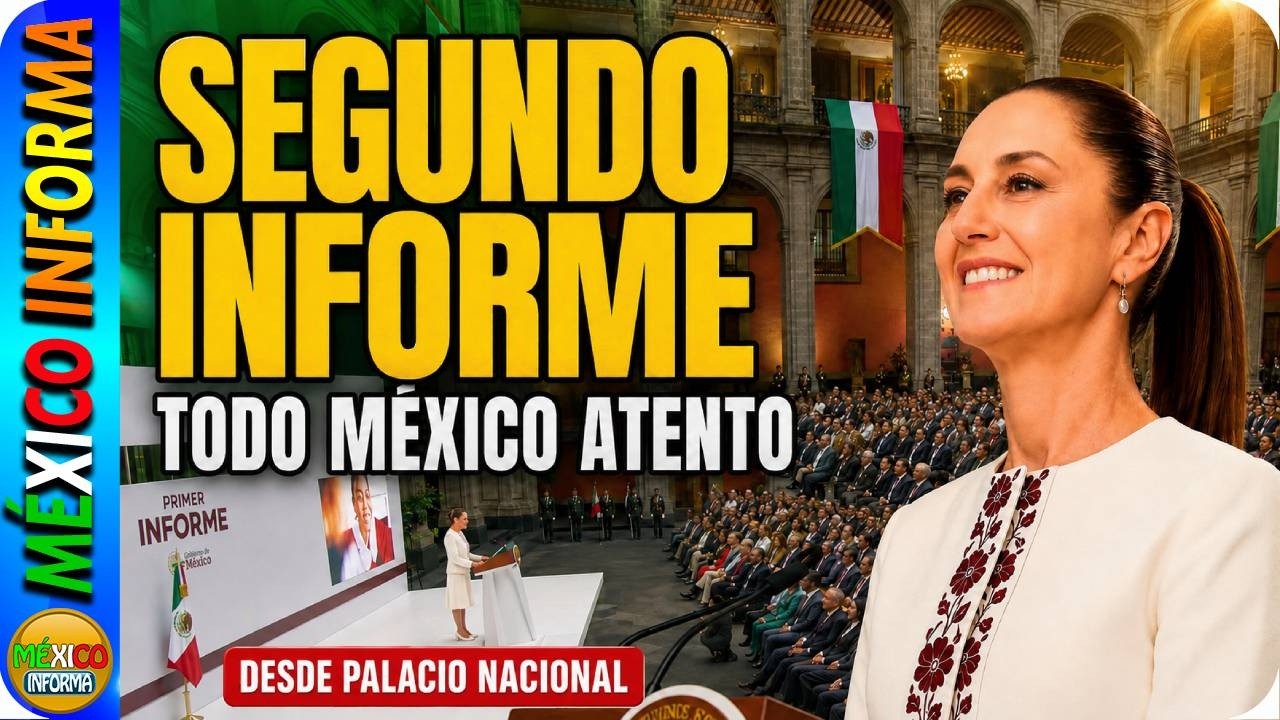 SEGUNDO INFORME DE GOBIERNO DE LA PRESIDENTA CLAUDIA SHEINBUAM DESDE PALACIO NACIONAL.