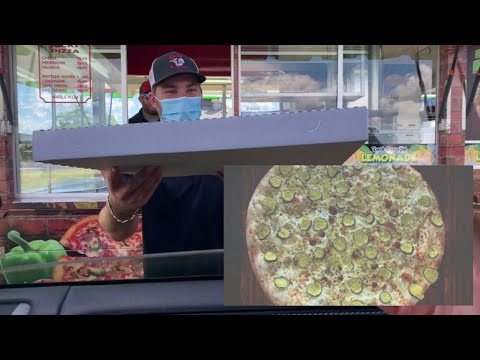 Pickle pizza among the items on the menu for 1st State Fair Food Drive-Thru
