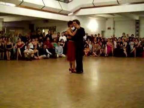  Cecilia Gonzalez  and  Tomas Howlin  are  dancing  to  the  tango  "  Patetico  "