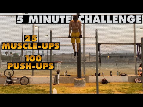 Can Casey finish 25 Muscle-ups | 100 Push-ups in under 5 Minutes?