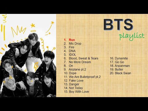 BTS best playlist/ top 20 Song