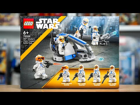LEGO Star Wars 75359 332ND AHSOKA'S CLONE TROOPER BATTLE PACK Review! (2023)