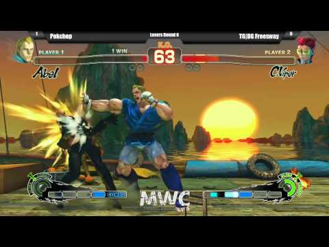 Pokchop (Abel) vs TG|DG Freesway (Viper) MWC 20th - SSF4 AE 2012