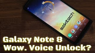 Unlock your Samsung Galaxy Note 8 using a Voice Password