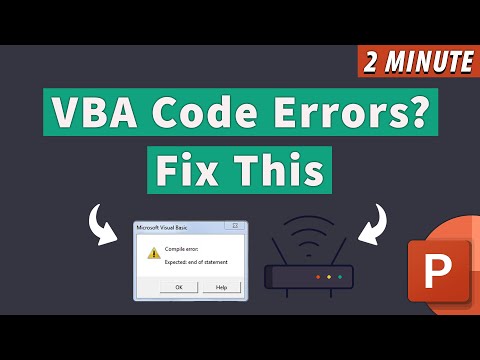 How to Fix VBA Errors When Using ChatGPT For PowerPoint