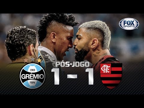 TUDO IGUAL! Grêmio 1x1 Flamengo pela Libertadores; confira o pós-jogo ao vivo!