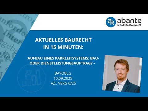 Setting up a parking guidance system: Construction or service contract?