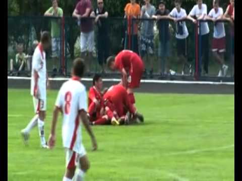 Kadra 1995. Polska-Szwajcaria 4-0. Tomasz Prejs 2-0.