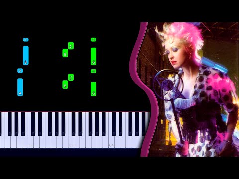 Cyndi Lauper - True Colors Piano Tutorial
