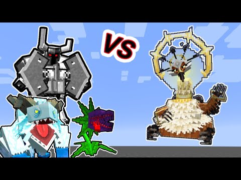 Umvuthi, the Sunbird Vs. Mowzie's Mobs Monsters in Minecraft Showcase