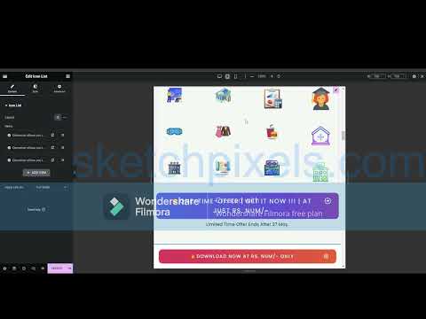 Step 4: Editing Landing Page - Sketch Pixels