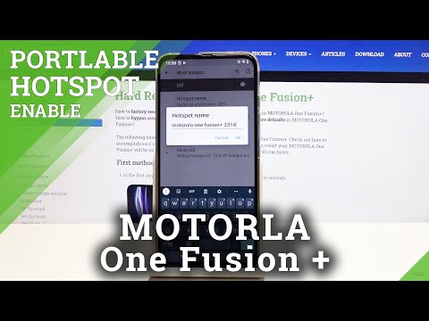 How to Create Hotspot in Motorola One Fusion+ - Wireless Internet Connection