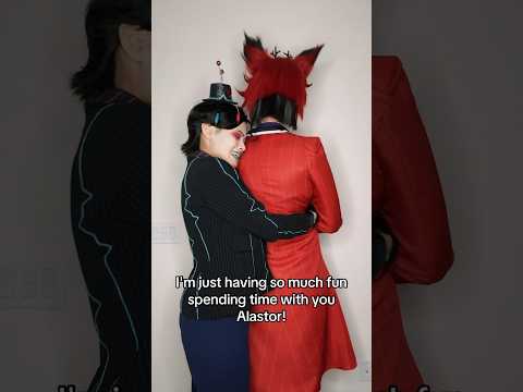 Not even in his dreams #voxcosplay #vox #alastor #valentinohazbinhotel #hazbinhotel #alastorcosplay