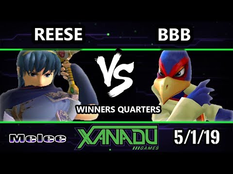 S@X 300 SSBM - Reese (Marth) Vs. BBB (Falco) - Smash Melee Winners Quarters