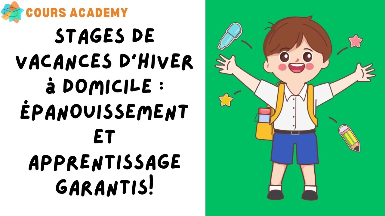 ❄️ <span>Stage d'hiver à domicile - </span> Un tremplin pour réussir le 2e trimestre