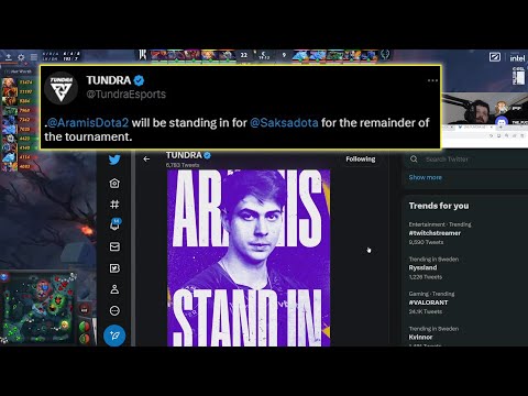 "Saksa is sick?" -Gorgc checks Tundra tweet announcing Aramis standing-in for the rest of tournament
