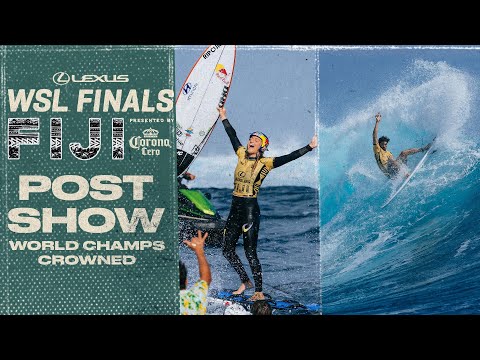 Picklum, Dora join illustrious list of World Champs at Lexus WSL Finals Fiji I Corona Cero Post Show