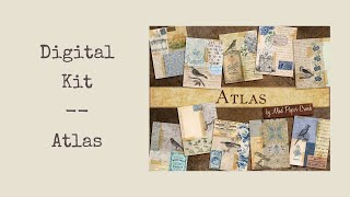 Atlas - Vintage Bird and Blue theme Digital Kit