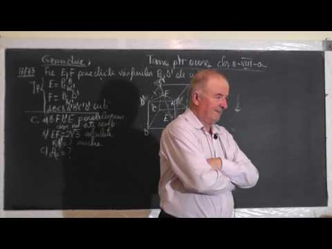 1/2 Lectia 1375 Cub Coplanarirarea a 4 puncte Distanta de la un punct la o dreapta - Clasa 8