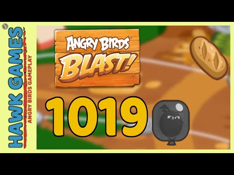 Angry Birds Blast Level 1019 - 3 Stars Walkthrough, No Boosters