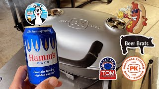 PKGO Charcoal Grill / Hungarian Style Beer Brats! / Awesome!