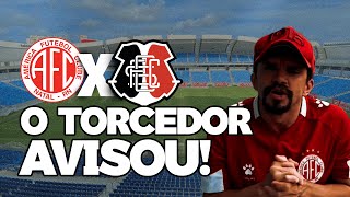 OLHA O QUE A TORCIDA DO AMÉRICA ESTÁ FAZENDO! ABRE O OLHO, SANTA!