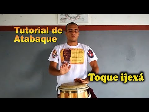 Tutorial atabaque#1 Toque ijexá - acompanhamento são bento grande (Mestre Pé de Vento)