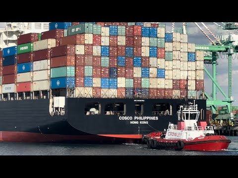 Shipspotting LOS ANGELES/LONG BEACH 4K - January 1st, 2023