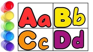 ABCD Learning for Kids | Learn Alphabets with Colors | A B C D Song for Children