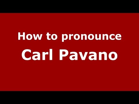 How to pronounce Carl Pavano