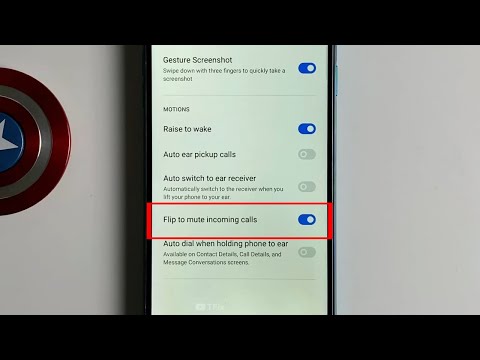 Flip to mute incoming calls on Realme 5i Android 10