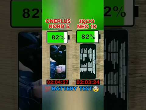 oneplus nord 5 vs iQOO neo 10 battery 🔋 test 🤯#oneplusnord5 #iqooneo10 #oneplusnord5 #iqooneo10