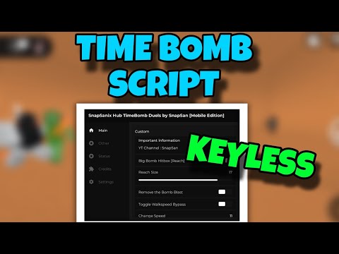 [KEYLESS] 💣 TimeBomb Duels Script Bomb Hitbox | Super OP (Reach) | Roblox Mobile Edition 🔥