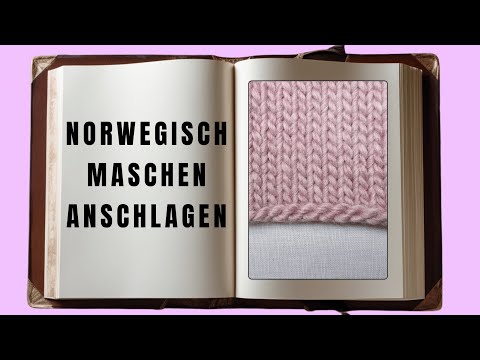 Norwegischer Kreuzanschlag zum Maschen aufnehmen