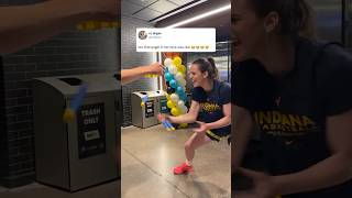 Caitlin Clark does the reflex challenge 😂