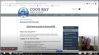ParentVUE How To Video   Coos Bay School District