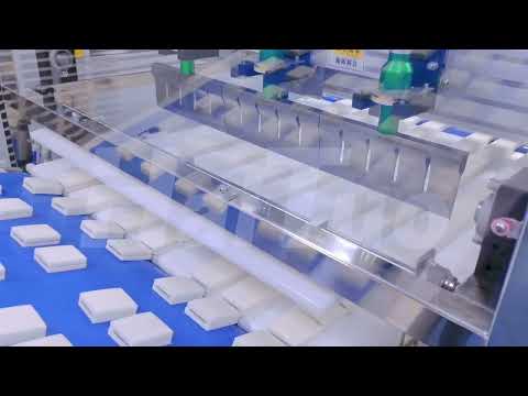 HaiTuo Inline Ultrasonic cake cutting machine.