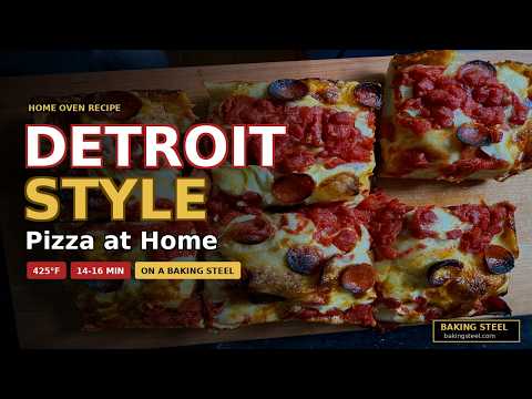 Super Simple Detroit Style PIzza on a Baking Steel