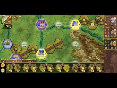 Steam: Rails to Riches (by Acram Digital) - board game for Android and iOS - gameplay.