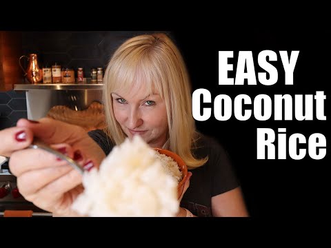 HOW TO MAKE THE EASIEST COCONUT RICE IN A RICE COOKER | AT HOME WITH ROMA