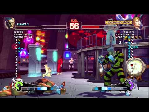 sagepio [Sagat] vs. dicek777 [Cody] | SSF4 Arcade Edition