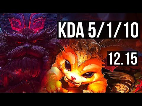 ORNN vs GNAR (TOP) | 5/1/10, 1.9M mastery, 500+ games | EUW Master | 12.15