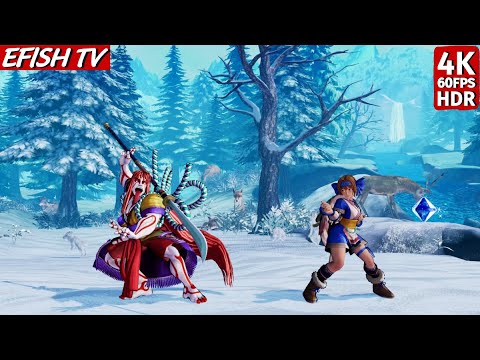 Senryo Kyoshiro vs Rimururu (Hardest AI) - Samurai Shodown | PS5 4K 60FPS