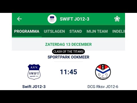 AVV Swift JO12-3 vs DCG 15 Dec 2025