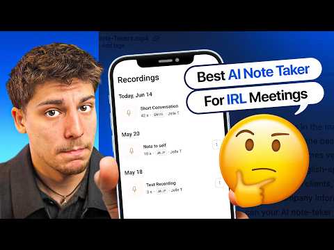 BEST AI Note Taker for IN-PERSON Meetings (I Tested The HappyScribe App)