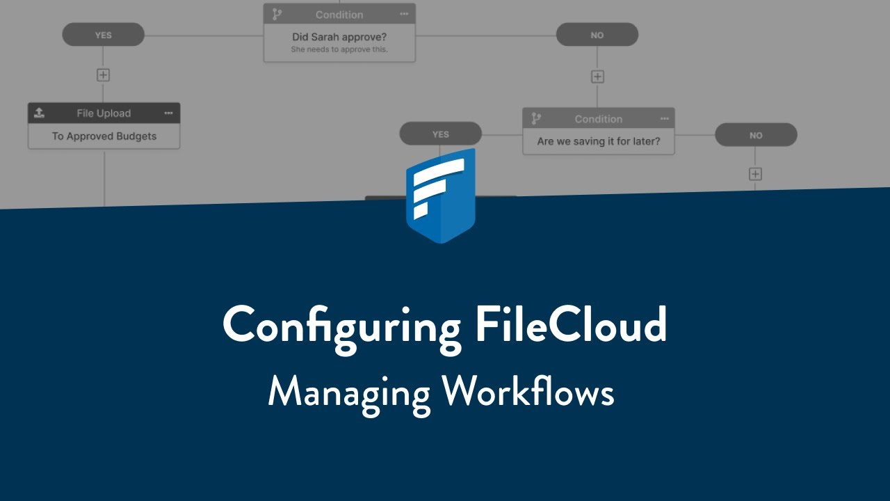 Configuring FileCloud: Managing Workflows
