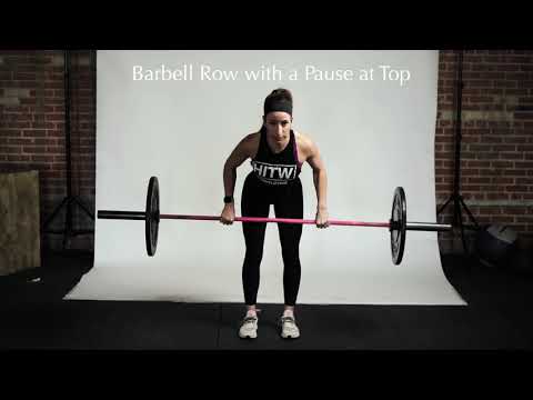 Barbell Row with a Pause at Top