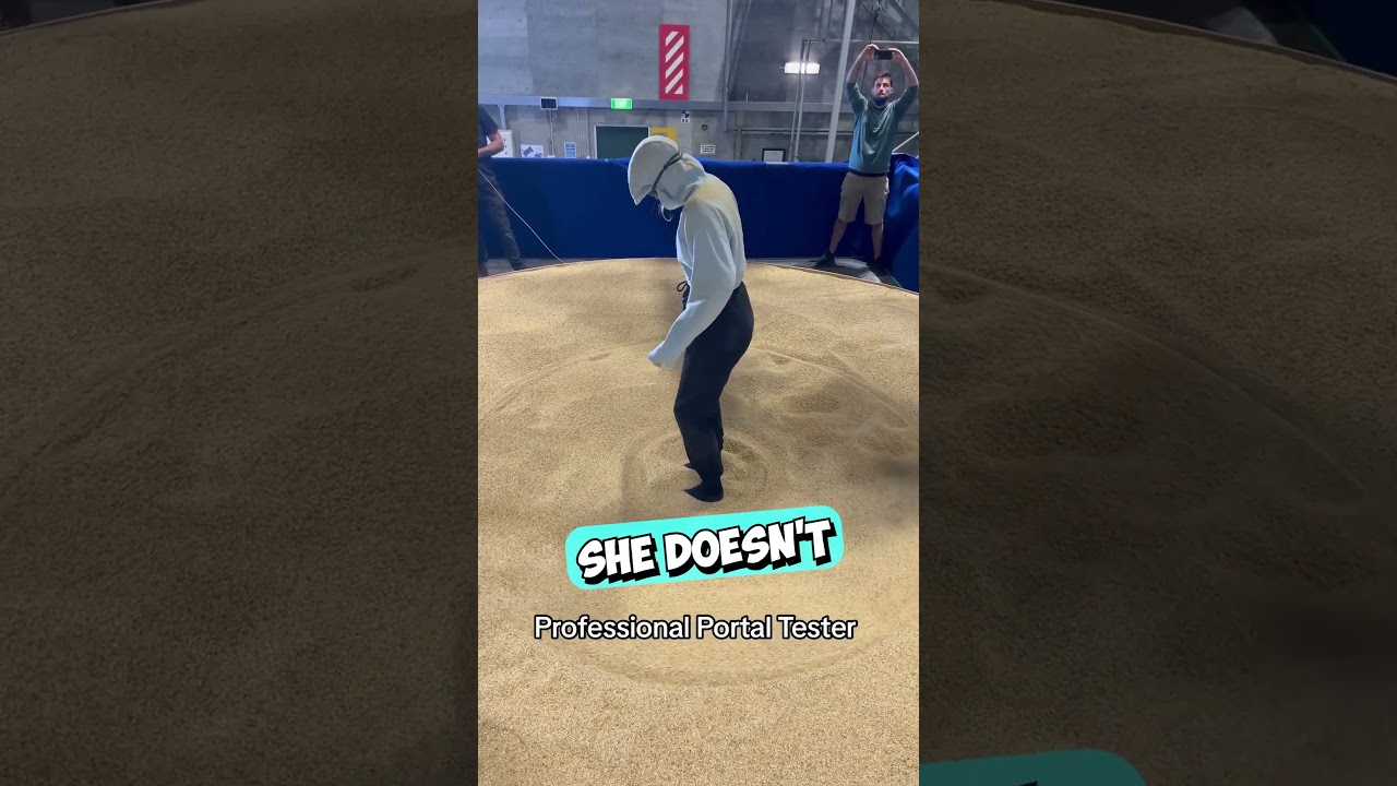 She Stood In The Middle of a Grain Silo 😳 #shorts