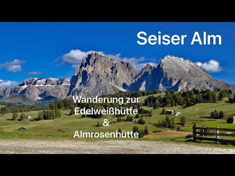 Seiser Alm! Wanderung zur Edelweiß- und Almrosenhütte 🌹